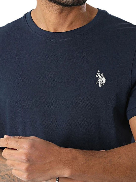Bren Polo Short Sleeve Blouse Blue