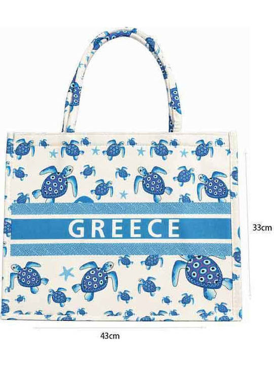 Fabric Beach Bag Light Blue Fabric Beach Bag Light Blue