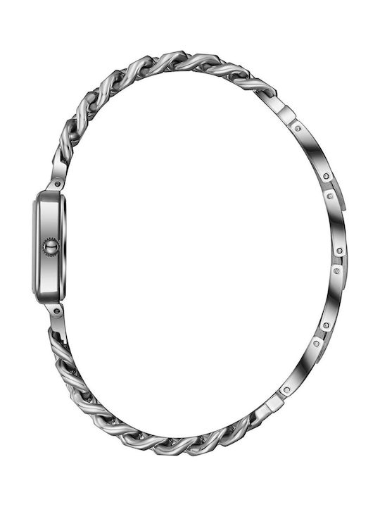 Lee Cooper Bracelet Men's Battery Watch with Silver Metal Bracelet
