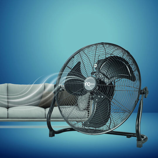 Neotec Ανεμιστήρας Δαπέδου 100W Διαμέτρου 45cm Μαύρος