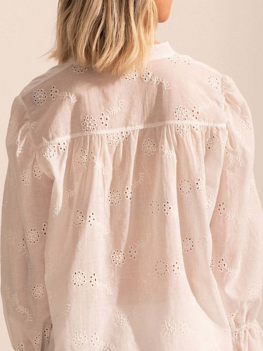 Bluza Damă Bumbac Albă