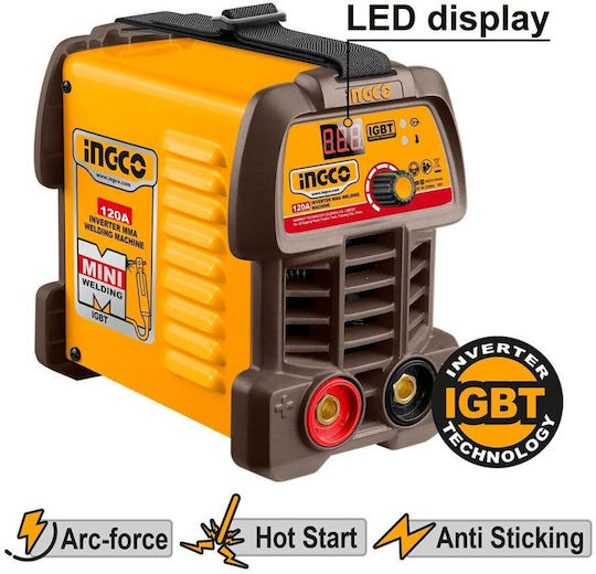 Ingco Welding Machine Inverter MMA with Maximum Welding Current 120A and Duty Cycle 15%