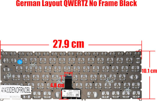 Deutsche Tastatur Für Laptop German Laptop Keyboard Acer Aspire R14 R5-471t R5-431t R7-372t R5-471 6b.g7tn5.001 6b.g7tn5.011 6b.g7tn5.014 V153462a Nsk-r5abc De Nο Frame Black Κωδ.41433denofrnobl