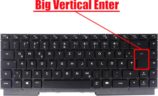 Немска Клавиатура За Лаптоп German Laptop Keyboard Dell G Series G16 7620 7625 7630 7635 06njjk 54gh5 054gh5 Vgm7g Pk1336u1c16 Nsk-deabbc De Без Рамка С Персонално Rgb Задно Осветяване Черна Код 40959derbgbl