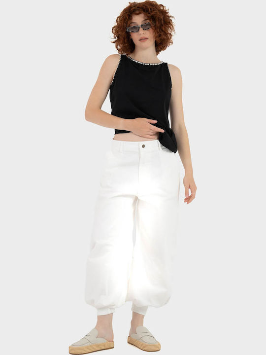 Women's Cotton Sleeveless Top Black
