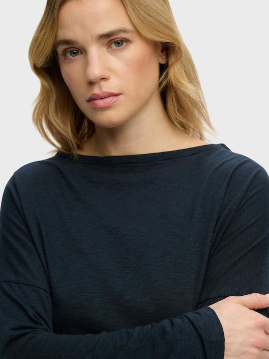 Studios Women's Long Sleeve Blouse Navy