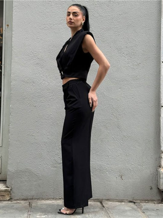 Women's Black Set with Trousers