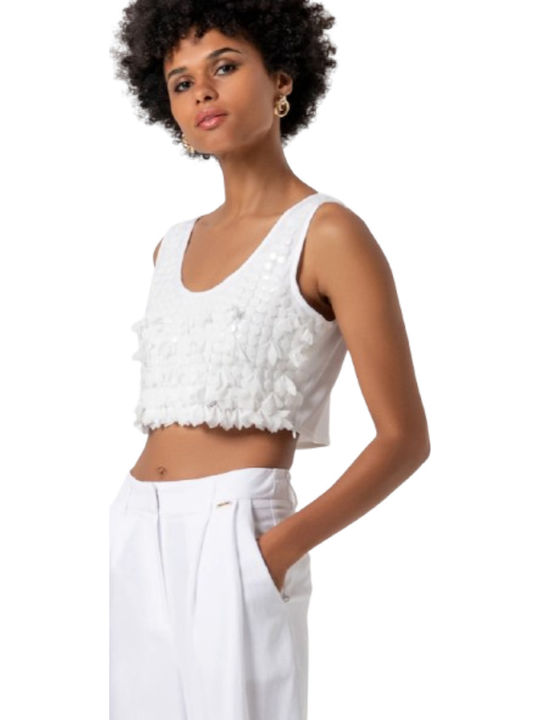 Women's Palazzo Pants with Fit White