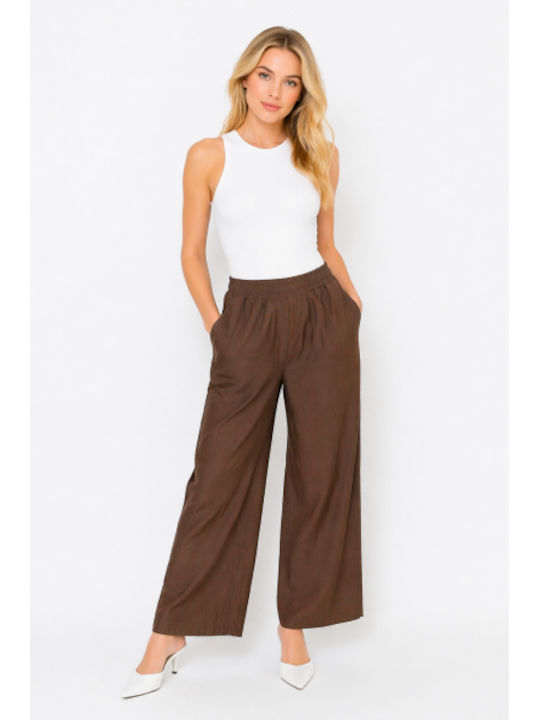 Women's Cotton Pantaloons in Regular Fit Brown SC-Q8119-26TR-Brown