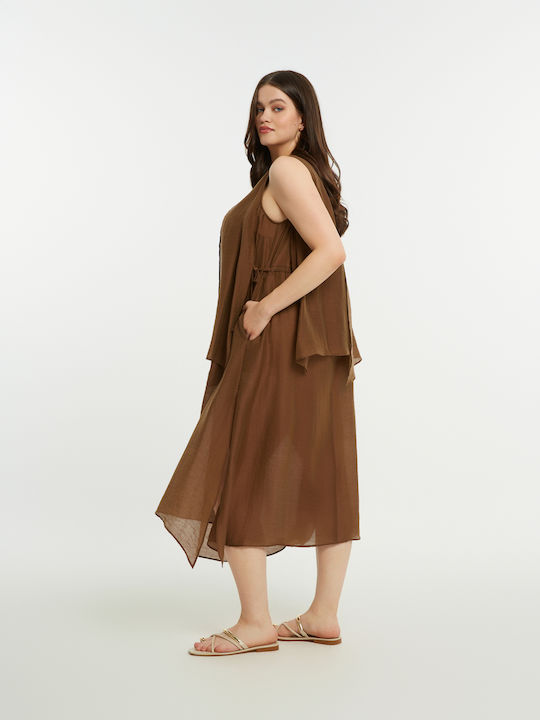 Rochie De Vară Midi Pentru Nuntă Botez Maro