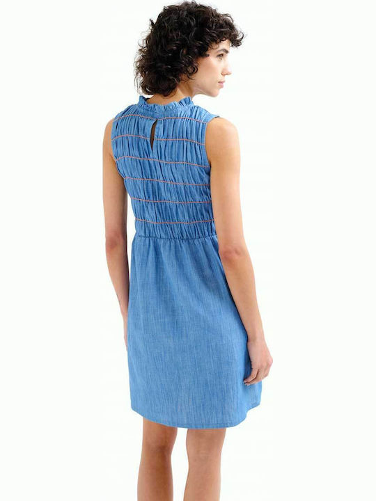 Summer Mini Shirt Dress Denim