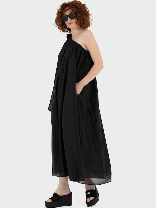 Καλοκαιρινό Maxi Βραδινό Φόρεμα Black