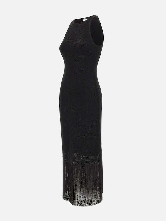 Summer Midi Evening Dress Black