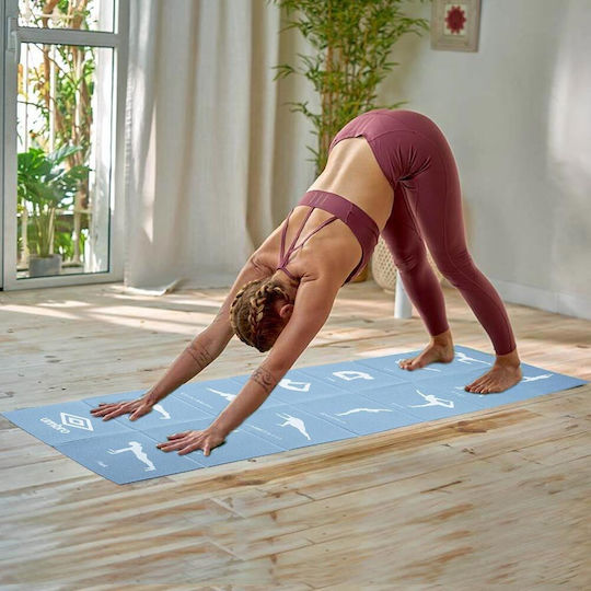 Umbro Αναδιπλούμενο Στρώμα Γυμναστικής Yoga Μπλε (171x61x0.5cm)