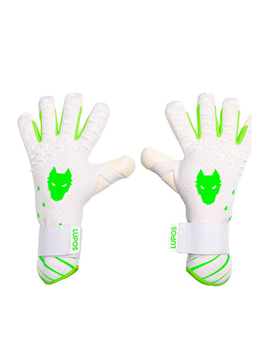 Lupos Phantom Pro Mănuși De Portar German Latex Contact Negative Cut Alb Verde