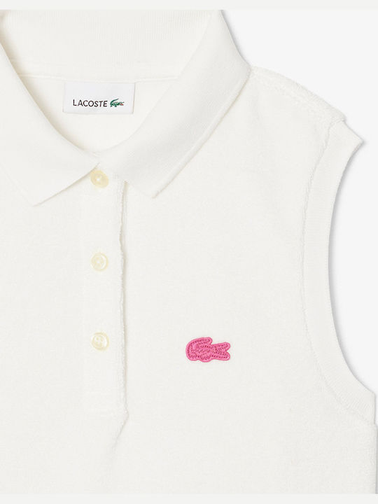 Polo Fără Mâneci pentru Copii Offwhite