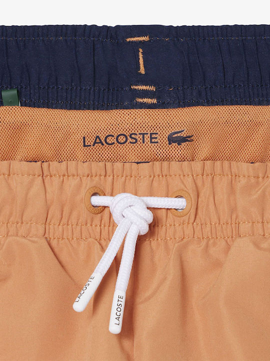 Lacoste Детски Костюм За Баня Къси Панталони За Плуване Светлооранжев