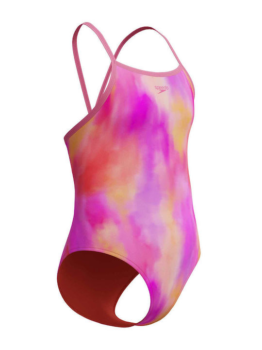 Speedo Детски Цял Бански Pink
