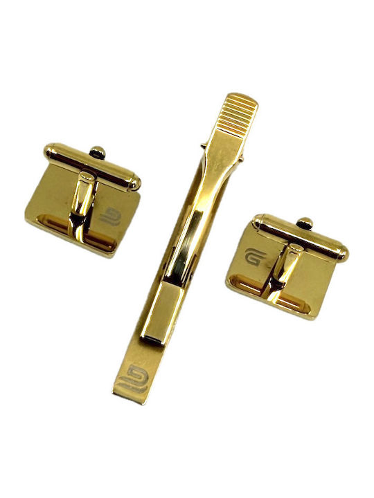 Legend Accessories Cufflinks Made Of Steel In Gold Colour