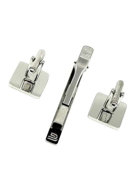 Legend Accessories Cufflinks Made of Steel in Silver Colour
