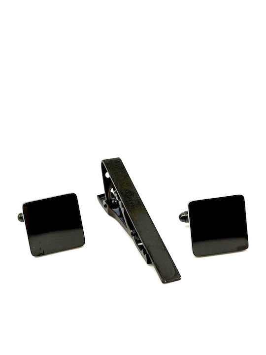 Legend Accessories Cufflinks Made Of Steel In Black Colour