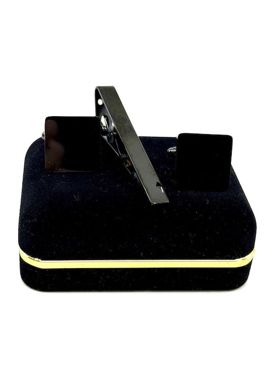 Legend Accessories Cufflinks Made Of Steel In Black Colour