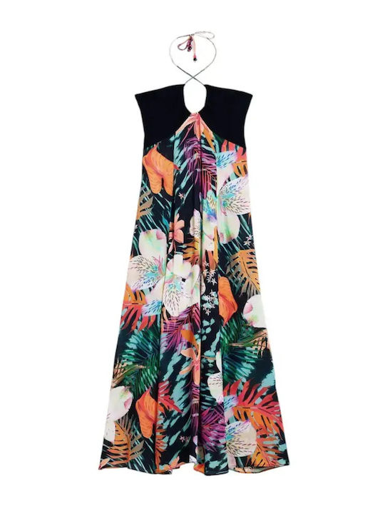 Dress Καλοκαιρινό Midi Φόρεμα Μαύρο