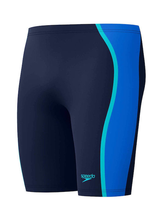 Speedo Men's Racing Jammer Swimsuit Blue