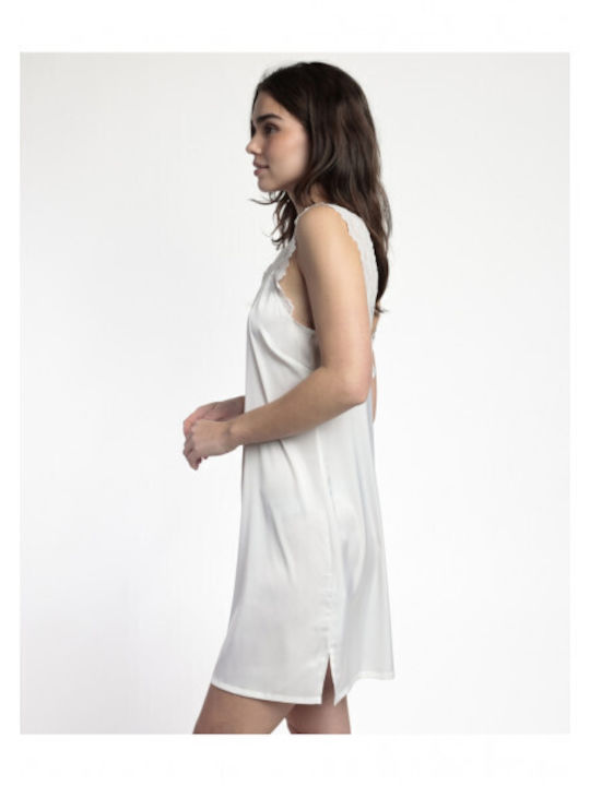 Admas Summer Bridal Women's Nightgown White