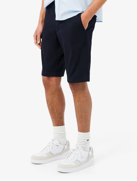 Lacoste Ανδρική Βερμούδα Chino Σκούρο Μπλε