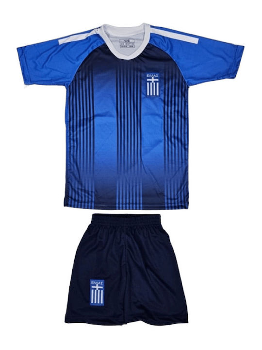 Kinder Fußball Satz Nationalmannschaft Griechenland 2026 Blau Balón de Oro Unisex Kinder Blau Ab7774