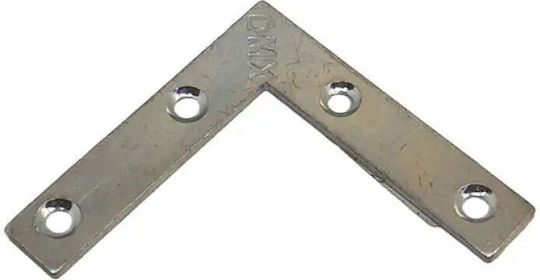Domax Raft De Colț Din Material Metalic Culoare Argintie 50x50mm