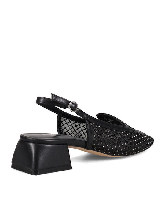 Heels with Strap Black
