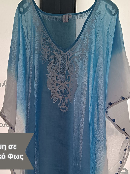 Suga Women's Beachwear Caftan Blue