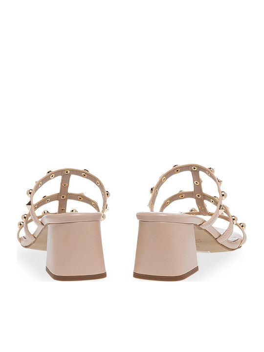 Damen Sandalen Rosa Leder