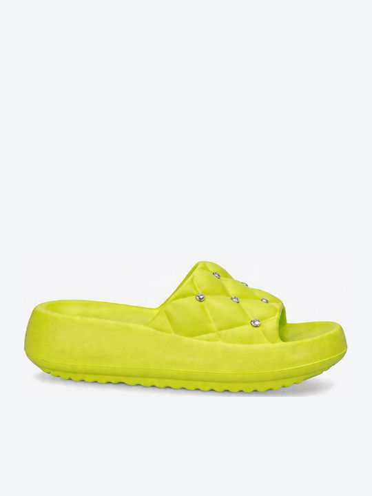 Γυναικεία Σανδάλια Flatforms Πράσινα