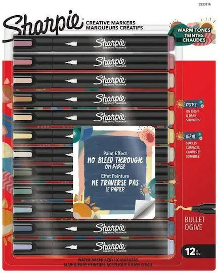 Sharpie Маркери Комплект 12 Бройки