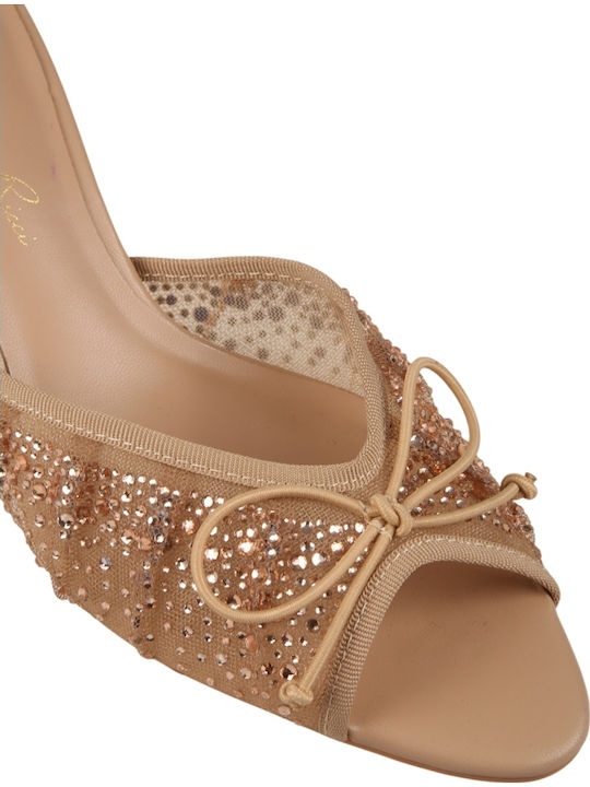 Sandals with Strass Beige