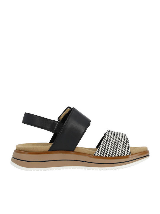 Leather Women's Anatomic Black Sandals