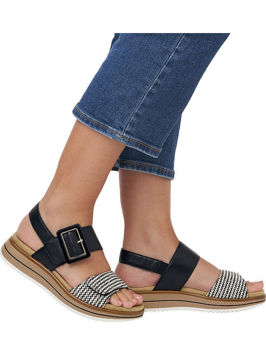 Leather Women's Anatomic Black Sandals