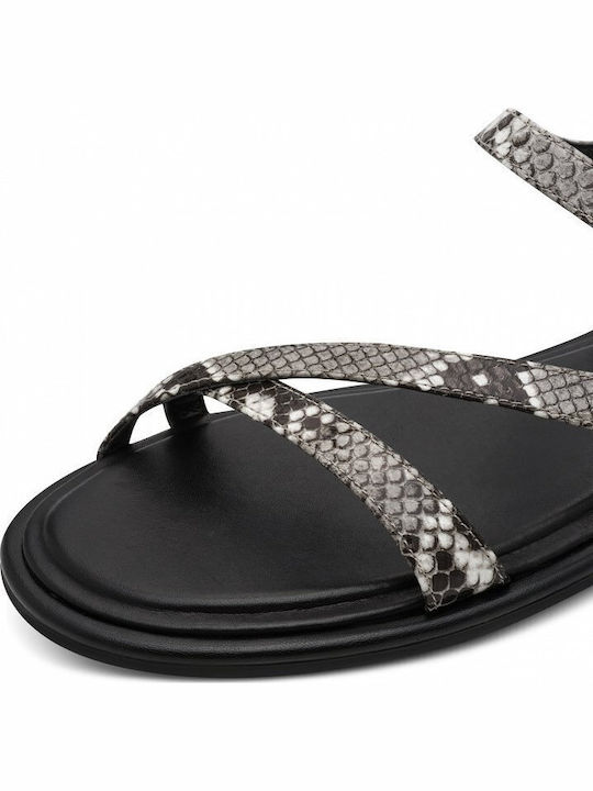 Flache Sandalen Für Damen Grau