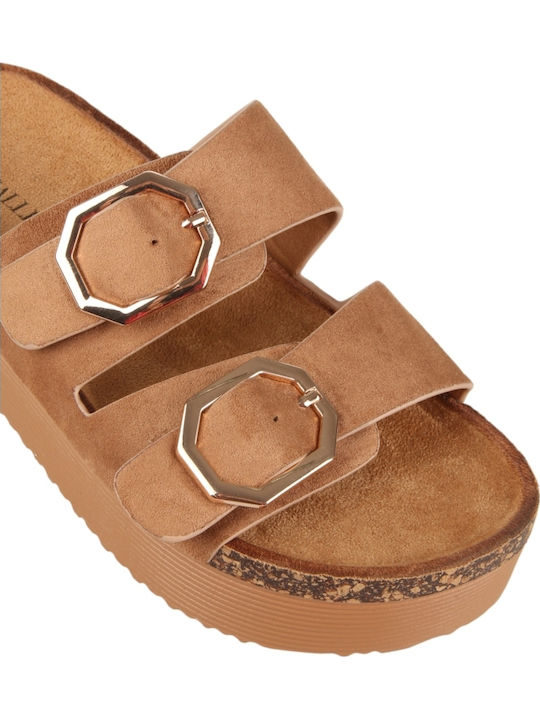 Women's Flat Sandals Brown