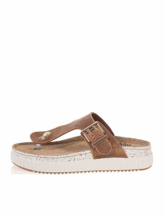 Γυναικεία Σανδάλια Flatforms Καφέ