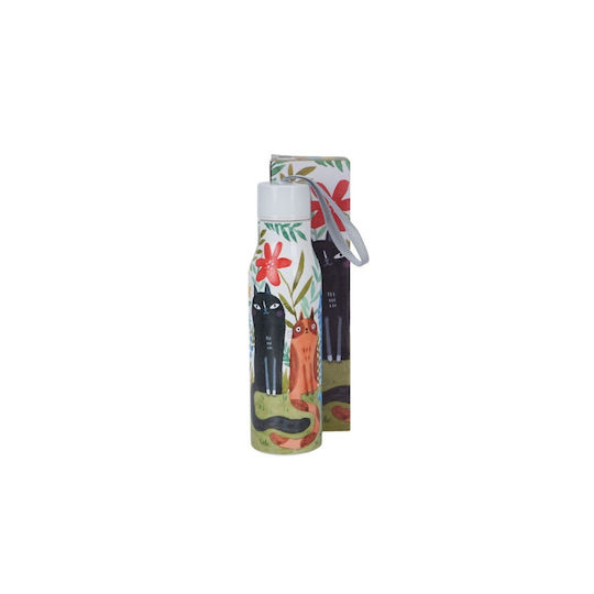 Thermosflasche Rostfreier Stahl 500ml Katzen Der Blumen