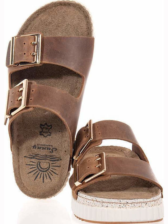 Γυναικεία Σανδάλια Flatforms Καφέ