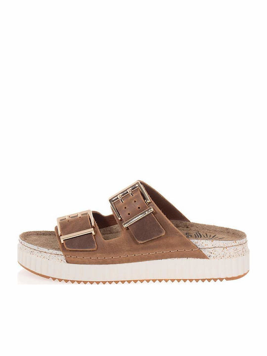Γυναικεία Σανδάλια Flatforms Καφέ