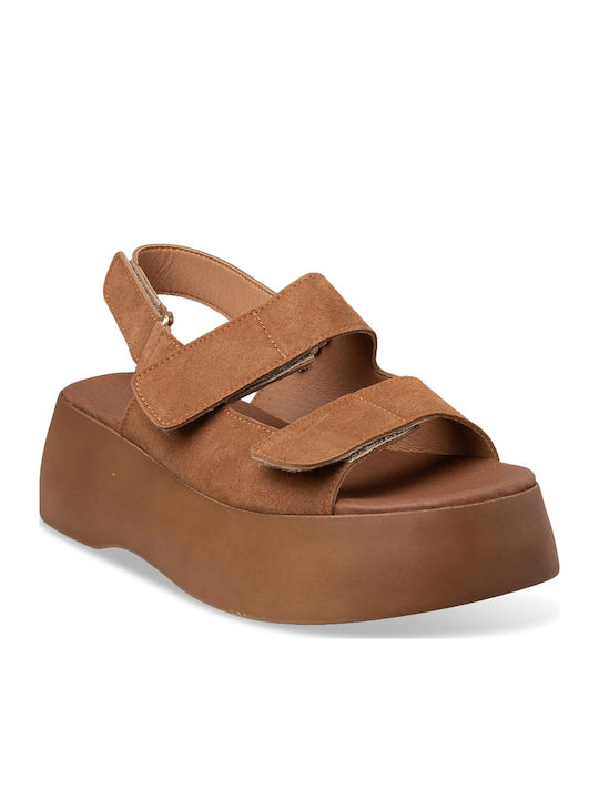 Women's Flat Sandals Flatforms Brown