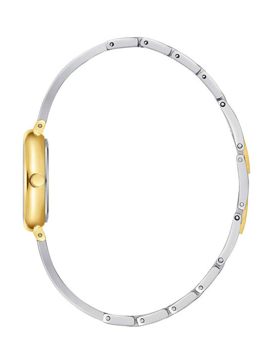 Lee Cooper Tone Womens Watch Battery with Silver Metal Bracelet