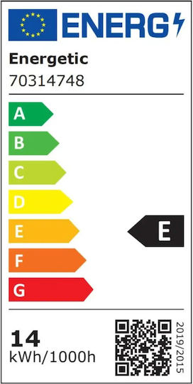 Energetic Λάμπα LED 13.2W για Ντουί E27 Θερμό Λευκό