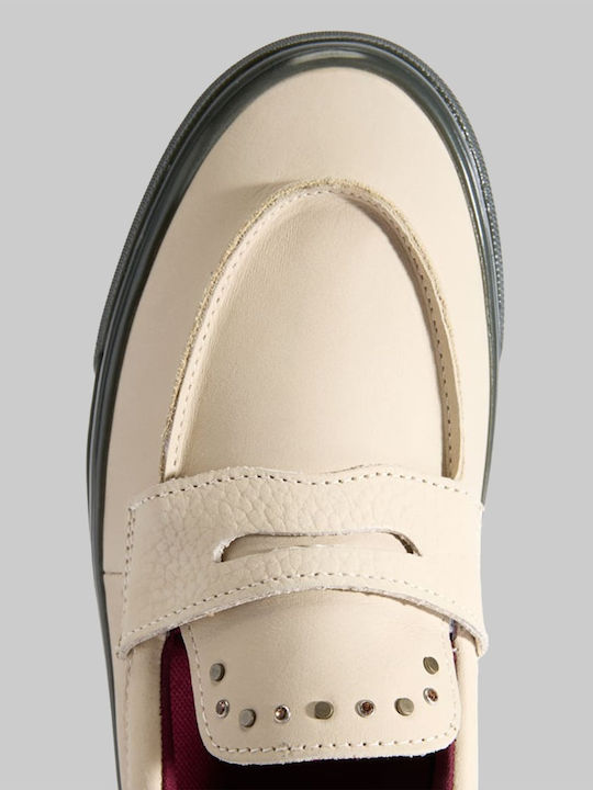 Leather Men's Loafers in Brown Colour